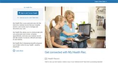 Desktop Screenshot of myhealth-rec.com